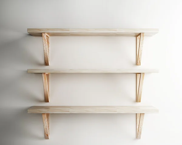 Wood shelf decorate of interior — Stock Photo, Image