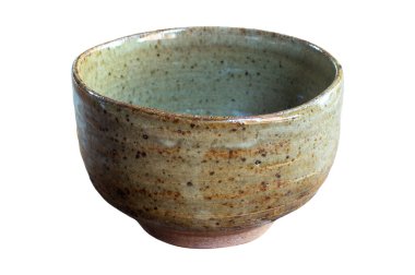 seramik kase beyaz arkaplanda izole