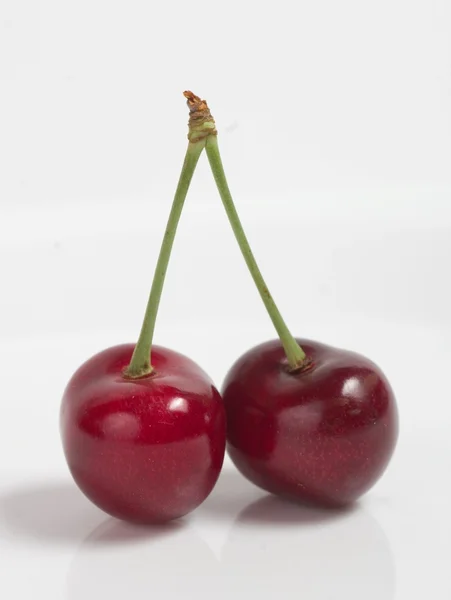 Cherries on white background — Stock Photo, Image