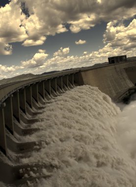 Gariep Dam near Norvalspont in South Africa clipart