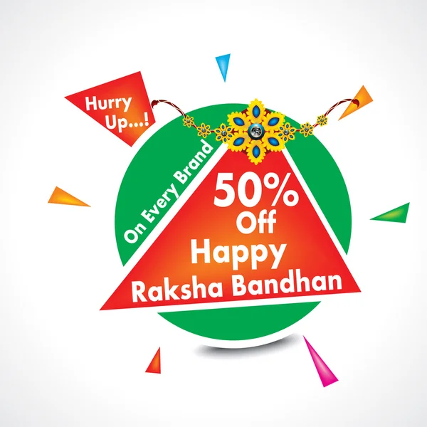 Happy raksha bandhan sale background — Stock Vector