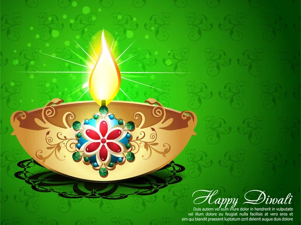 Abstracte diwali achtergrond — Stockvector