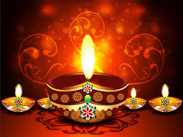 Abstracte diwali festival achtergrond — Stockvector