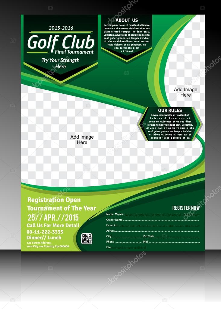 Golf flyer template