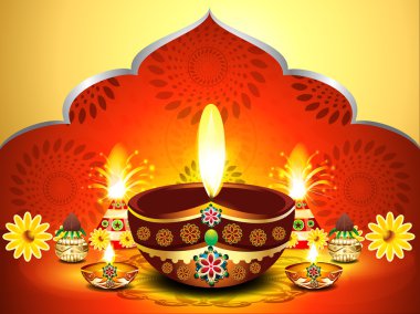 diwali arka plan vektör çizim