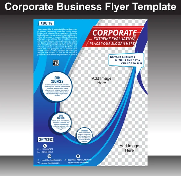 Corporate Business flyer Template — Stock Vector