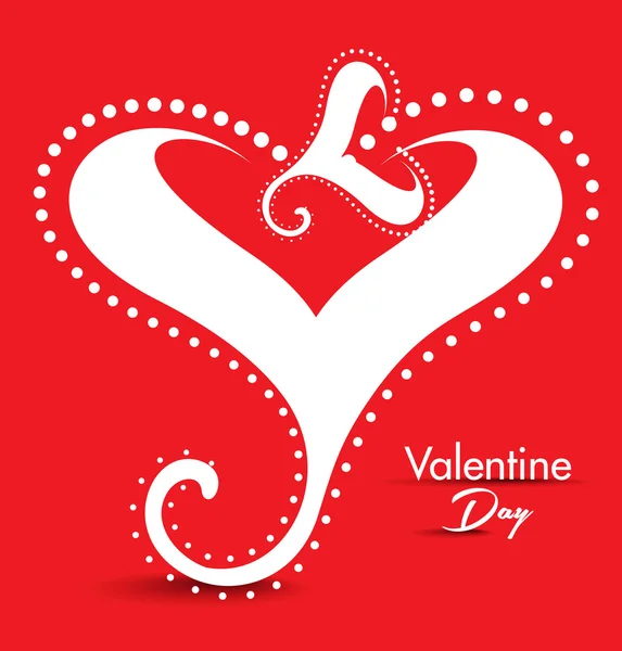 Resumen Valentine Day Gretting Card — Vector de stock