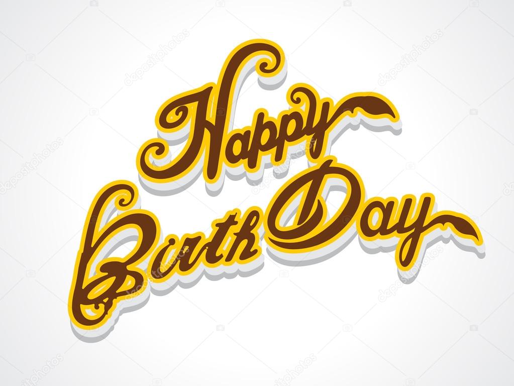 happy birthday text Background vector illustration 