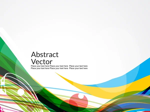 Kleurrijke Golf abstracte achtergrond vectorillustratie — Stockvector