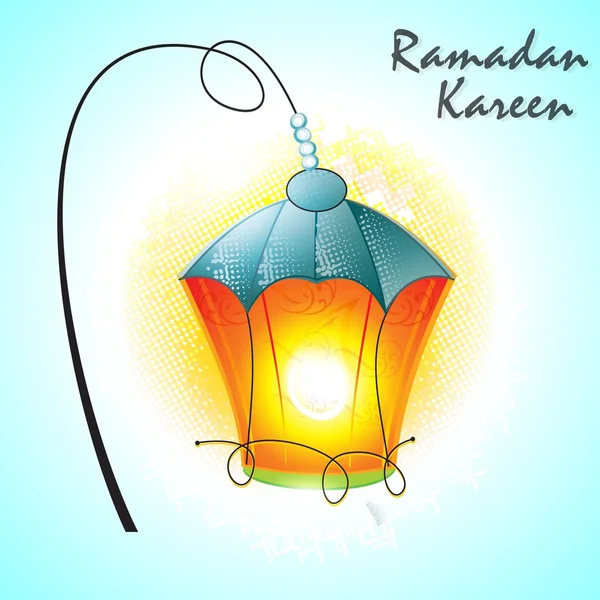 Ramadan lamp background vector illustration — Stock Vector