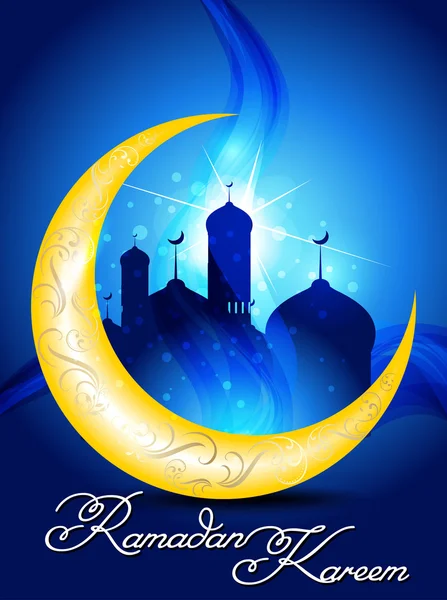 Ramadan background  with mosk — Stock Vector