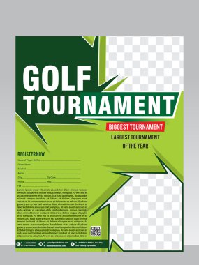 Golf turnuva el ilanı ve dergi tasarım