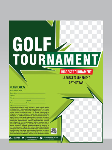 Golf tournament flyer & magazine design