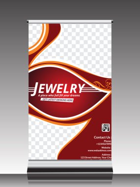 roll up banner for jewelry shop