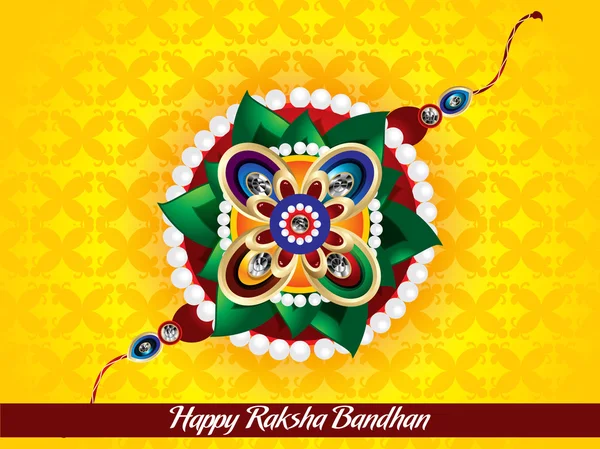 Happy raksha bandhan background — Stock Vector