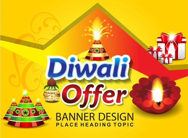 Heureux fond de vente diwali — Image vectorielle