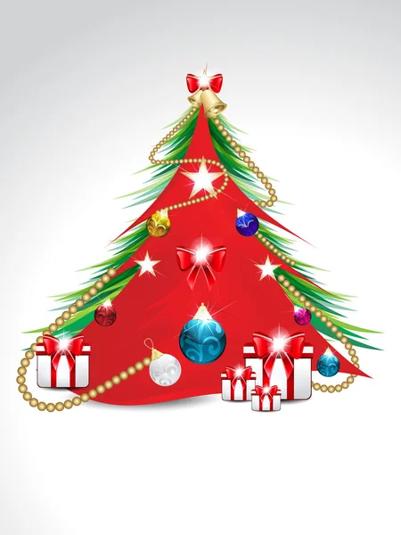 Madalyalı Noel ağacı arkaplanı — Stok Vektör