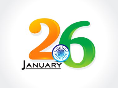 26 Ocak metin arka plan