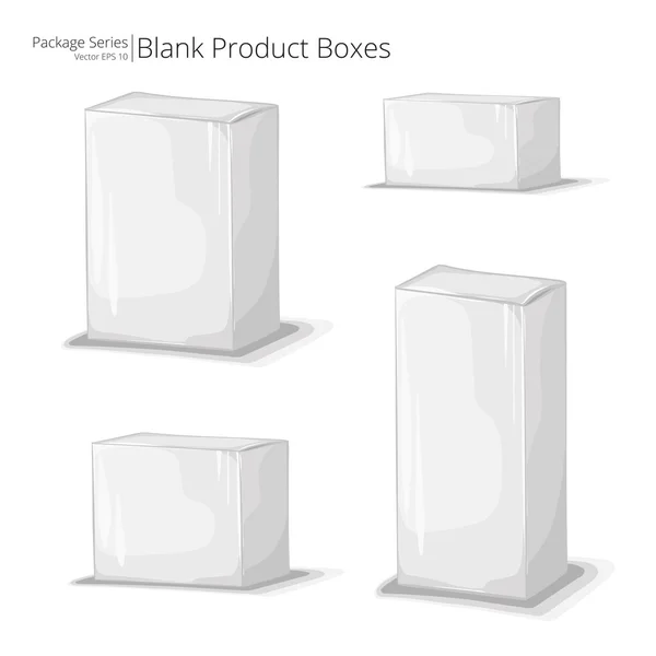 4 pakket Boxes. — Stockvector
