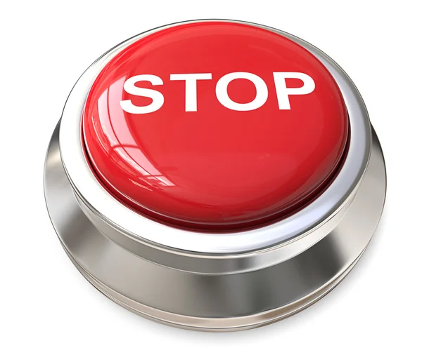 Red Stop Button. — Stock Photo, Image