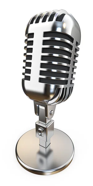 Retro-Mikrofon. Metall. — Stockfoto