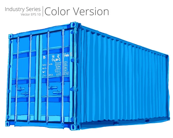 Cargo container. — Stockvector
