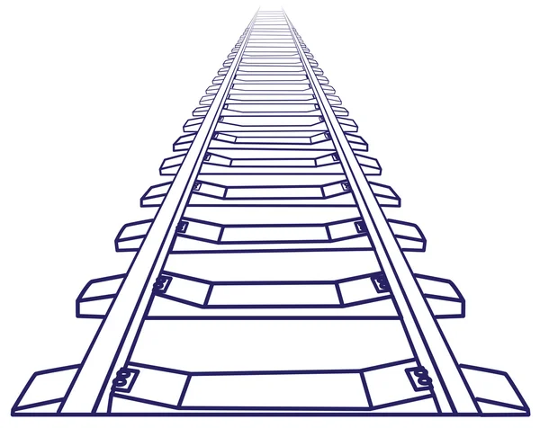 Как нарисовать рельсы поэтапно