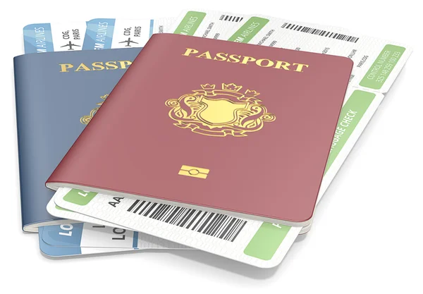 Διαβατήρια και εισιτήρια. — Φωτογραφία Αρχείου