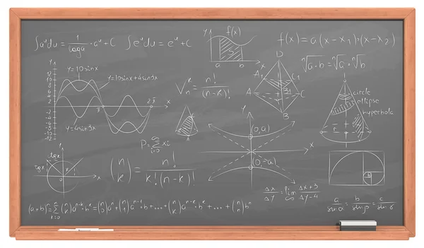 A matematika Chalkboard. — Stock Fotó