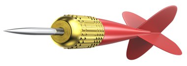 Kırmızı dart oku.