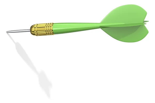 Green Dart Arrow. — Stock Photo, Image