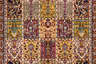 Güzel Azerbaycan Kafkas halıları ayrıntıları