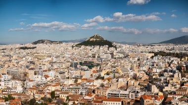 Atina'da anıtlar acropolis çevresinde