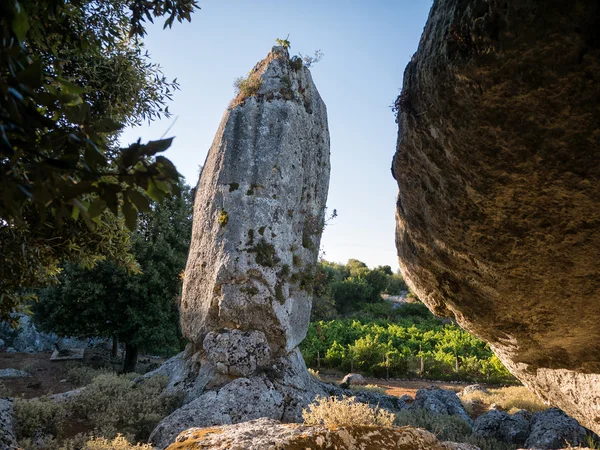 Natural old rock in Ithaca — Stock Photo, Image