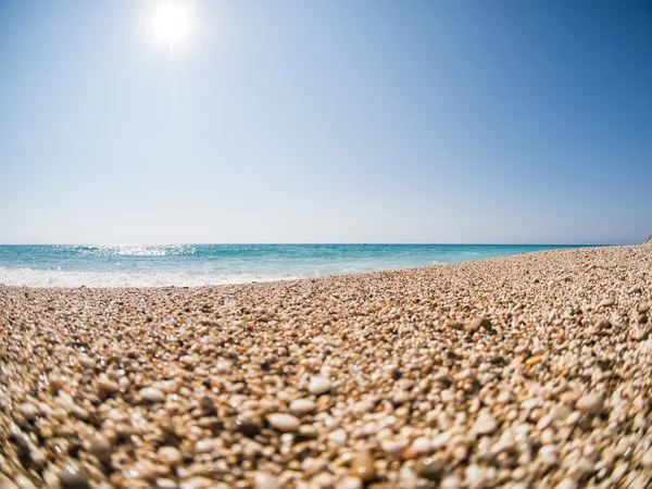 Beach with sun — Stock Photo, Image