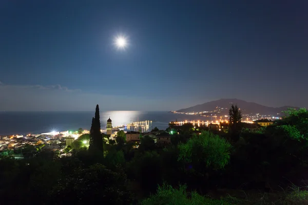 Пейзаж острова Занте вночі — стокове фото