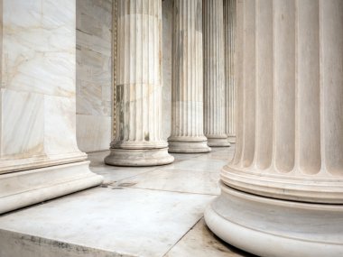 Antik Yunan sütunlar ve sütun Atina, Yunanistan