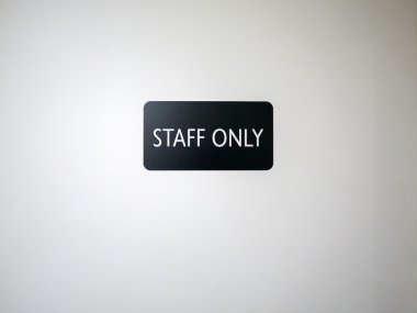 Kapıyı işaret personel sadece ile