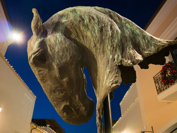 Horse head sculpture — Stock Photo, Image