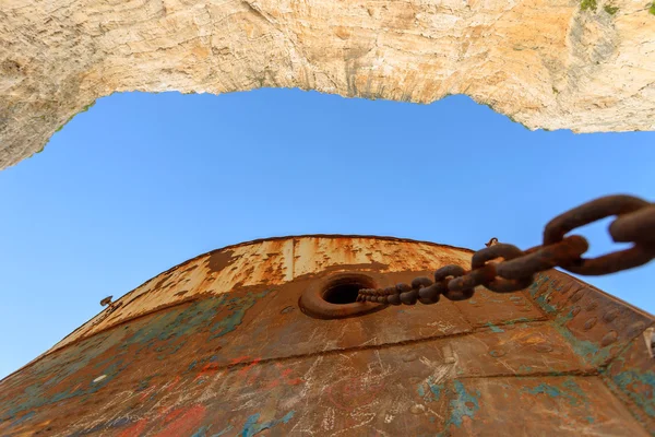 Closeup of an old shipwreck — Stock Photo, Image