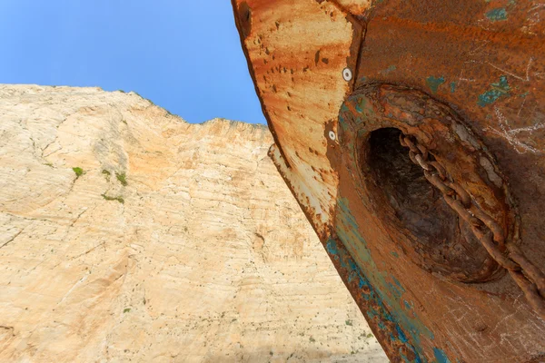 Closeup of an old shipwreck — Stock Photo, Image