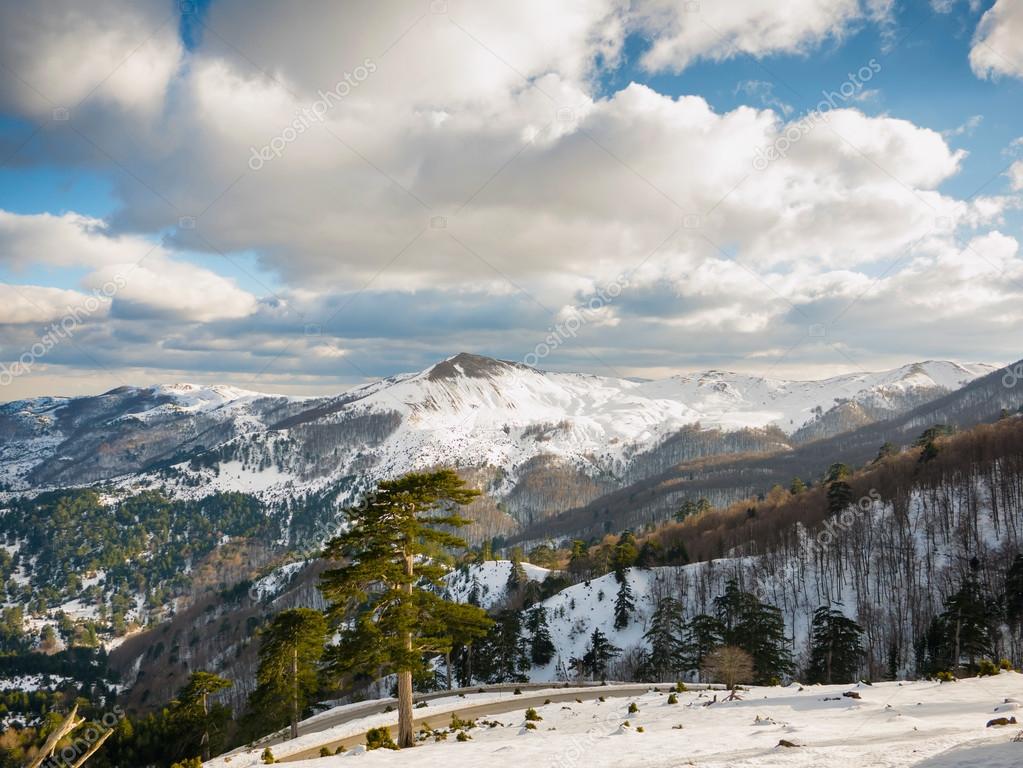 Paysage De Montagne Avec Neige Image Libre De Droit Par Smoxx C