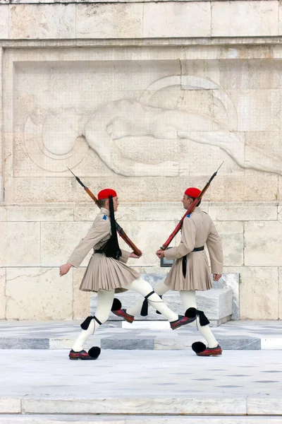 Guardias presidenciales en Atenas — Foto de Stock