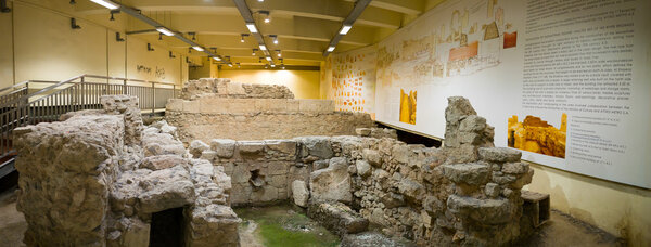 archeological site inside the metro station