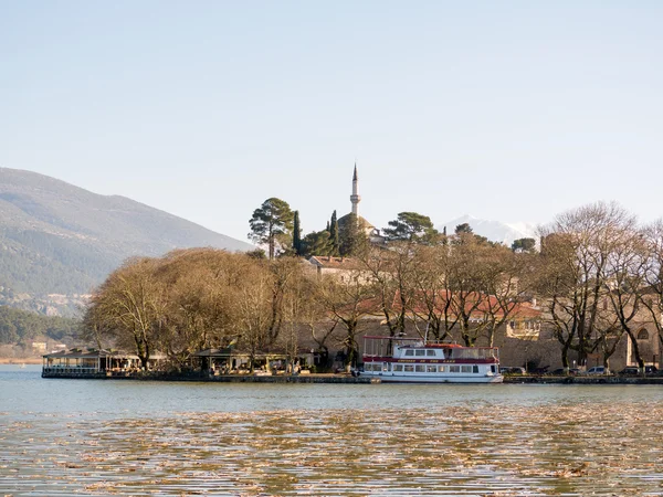 Jezioro Ioannina, Grecja — Zdjęcie stockowe