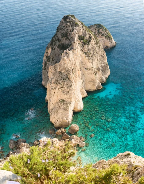 Mała wyspa mizithres w wyspa Zakynthos — Zdjęcie stockowe