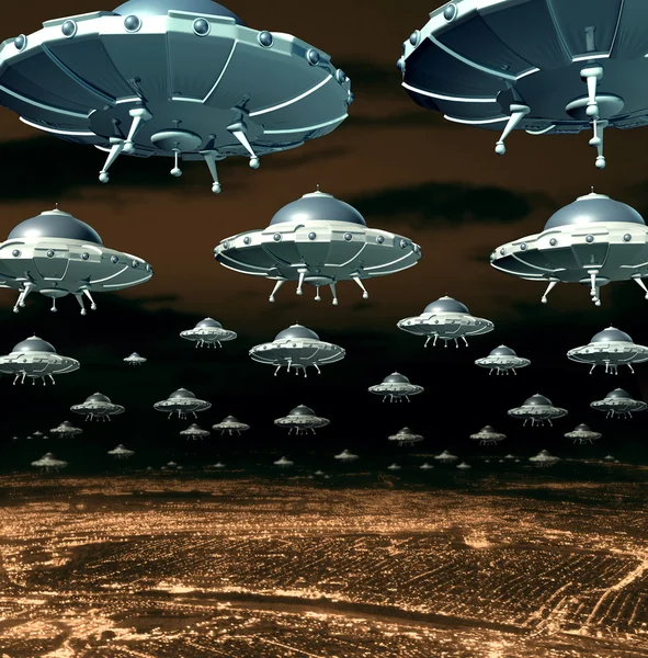 Concept d'invasion extraterrestre — Photo