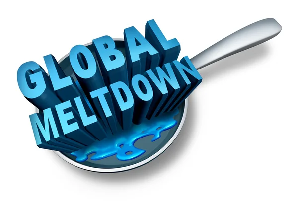 Globalt Meltdown-koncept — Stockfoto