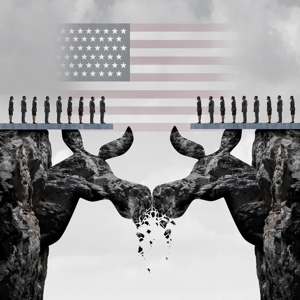 Democratische verkiezingen van de Amerikaanse strijd — Stockfoto