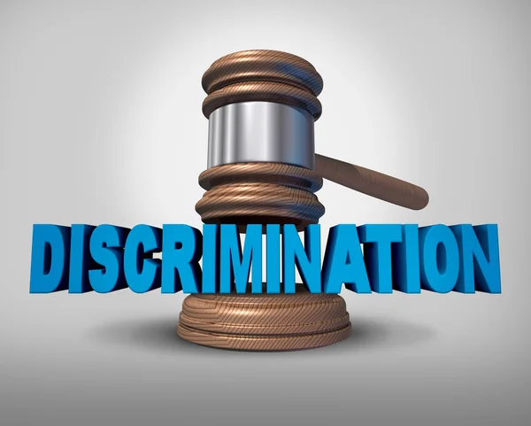 Conceito de Lei de Discriminação — Fotografia de Stock